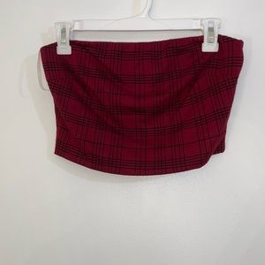 Plaid Tube top